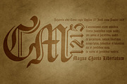 Carta Magna, gothic fonts, a Blackletter Font by deFharo (Thumbnail 4 of 6)