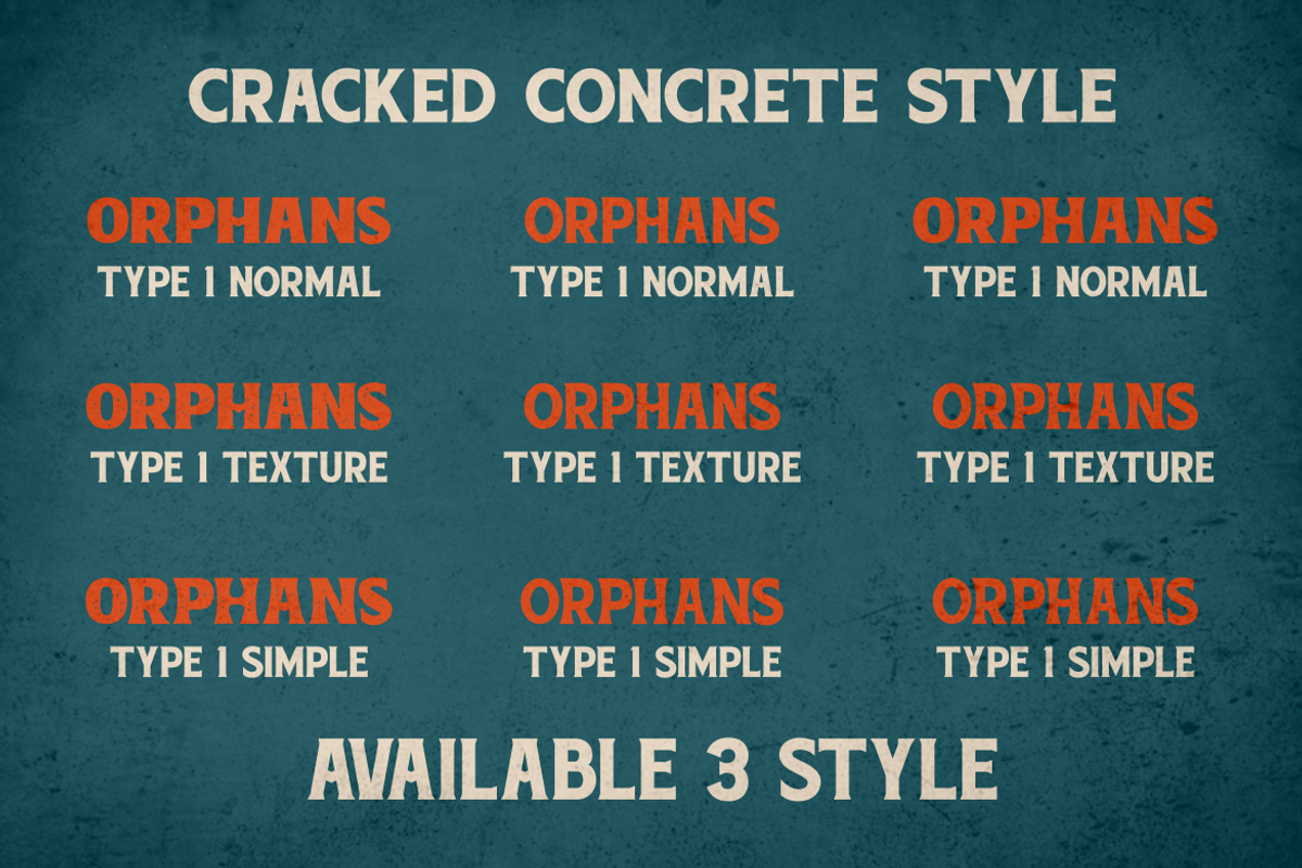 Cracked Concrete - Vintage Serif, a Font by PutraCetol Studio (Photo 7 of 11)
