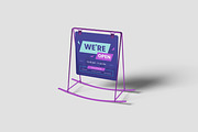 Stand Sign Mockup, an Advertising Mockup by Hazzpro_Std (Thumbnail 4 of 5)
