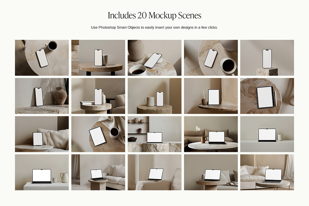 MacBook, iPhone, iPad Mockup Bundle, a Device Mockup by Wildfield Studio (Photo 9 of 9)