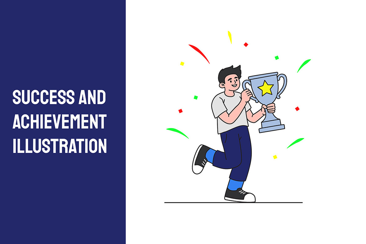 Success and Achievement Illustration, a Person Illustration by Partikusi Design (Photo 1 of 3)