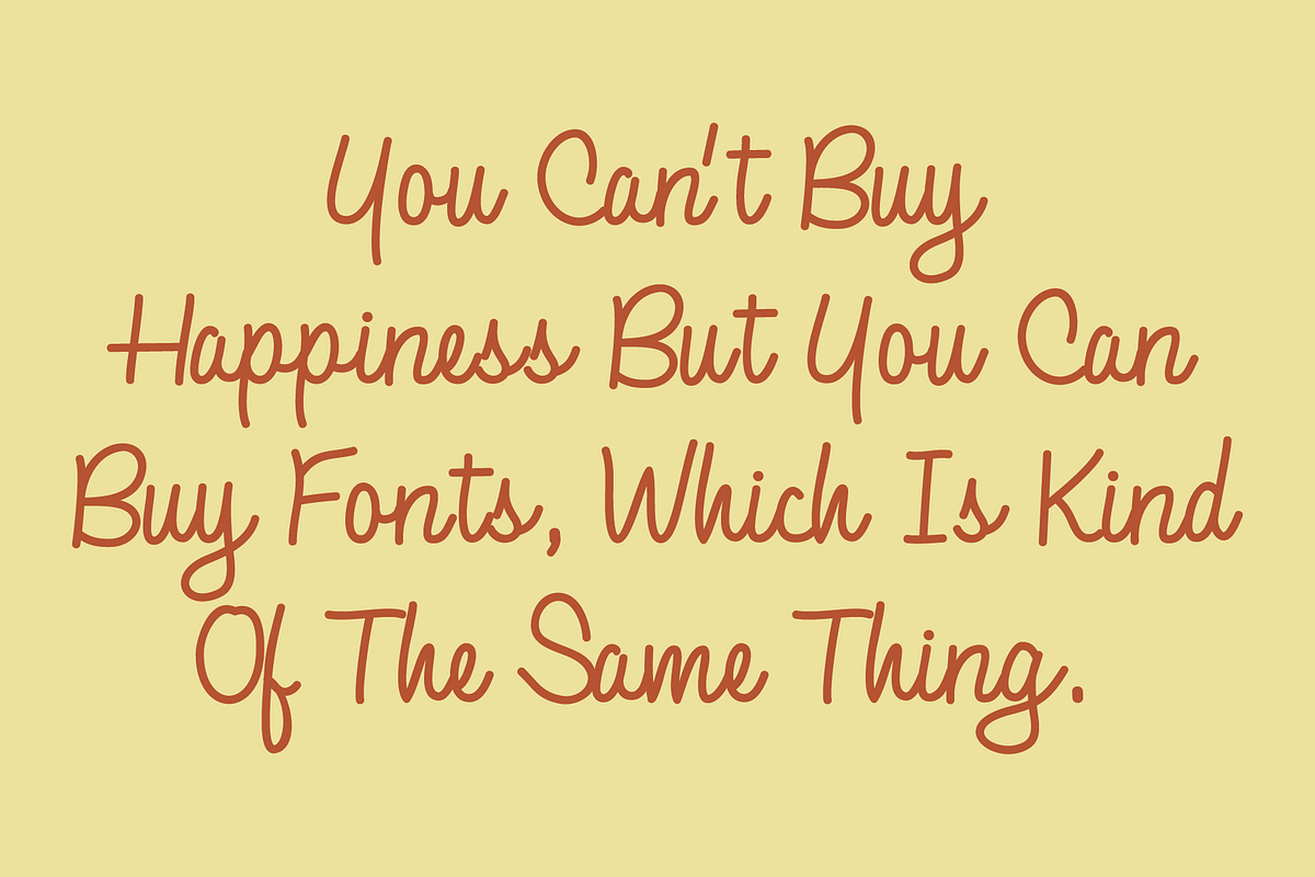 Rolling Ball Cursive - Hand Lettered, a Script Font by GG Design (Photo 9 of 10)