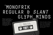 Monofrik Font, a Sans Serif Font by Glyphminds Studios (Thumbnail 8 of 10)