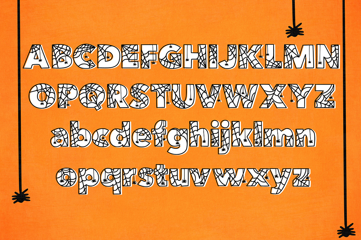 Scary Spiders Font, a Font by Miss Kate (Photo 2 of 2)