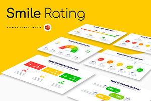 Smile Rating Powerpoint Infographics