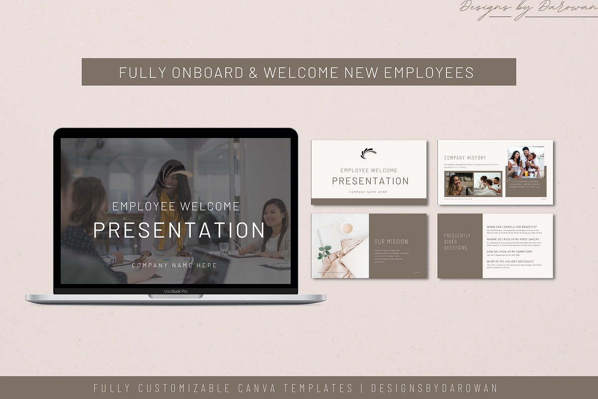 Employee Onboarding Presentation, a Presentation Template by Designs by ...