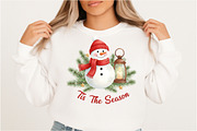 Tis The Season Snowman PNG, an Illustration by DreamArtGraphic (Thumbnail 3 of 5)