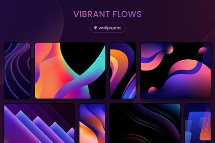 Vibrant Flows - Wallpapers