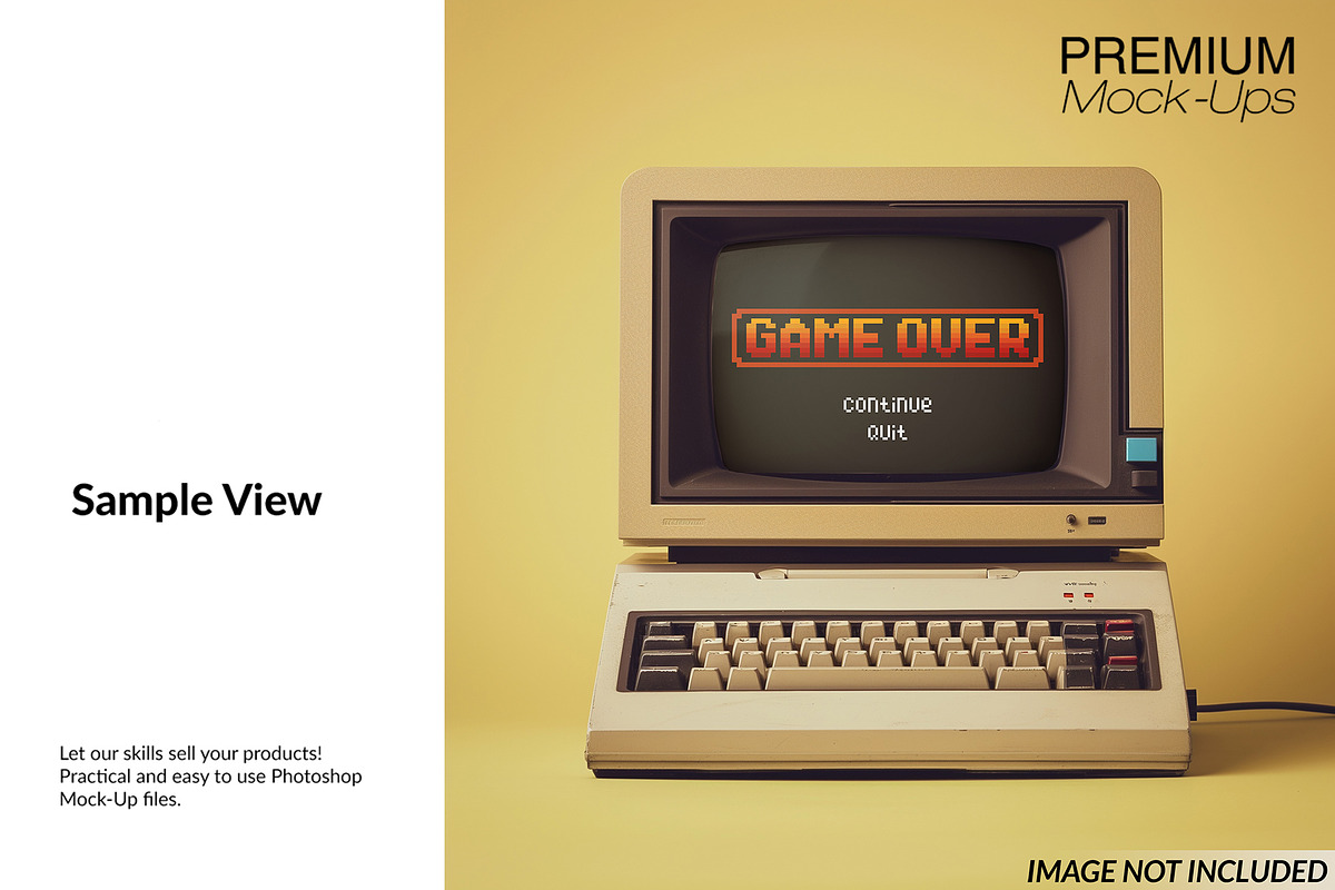 Vintage Computer Mockup, a Mac Mockup by mock-ups (Photo 5 of 7)