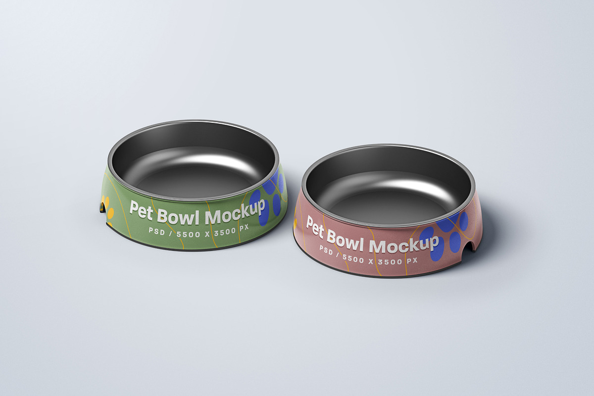 Pet Bowl Mockup Set, a Cups & Container Mockup by mockupatelier (Photo 10 of 10)
