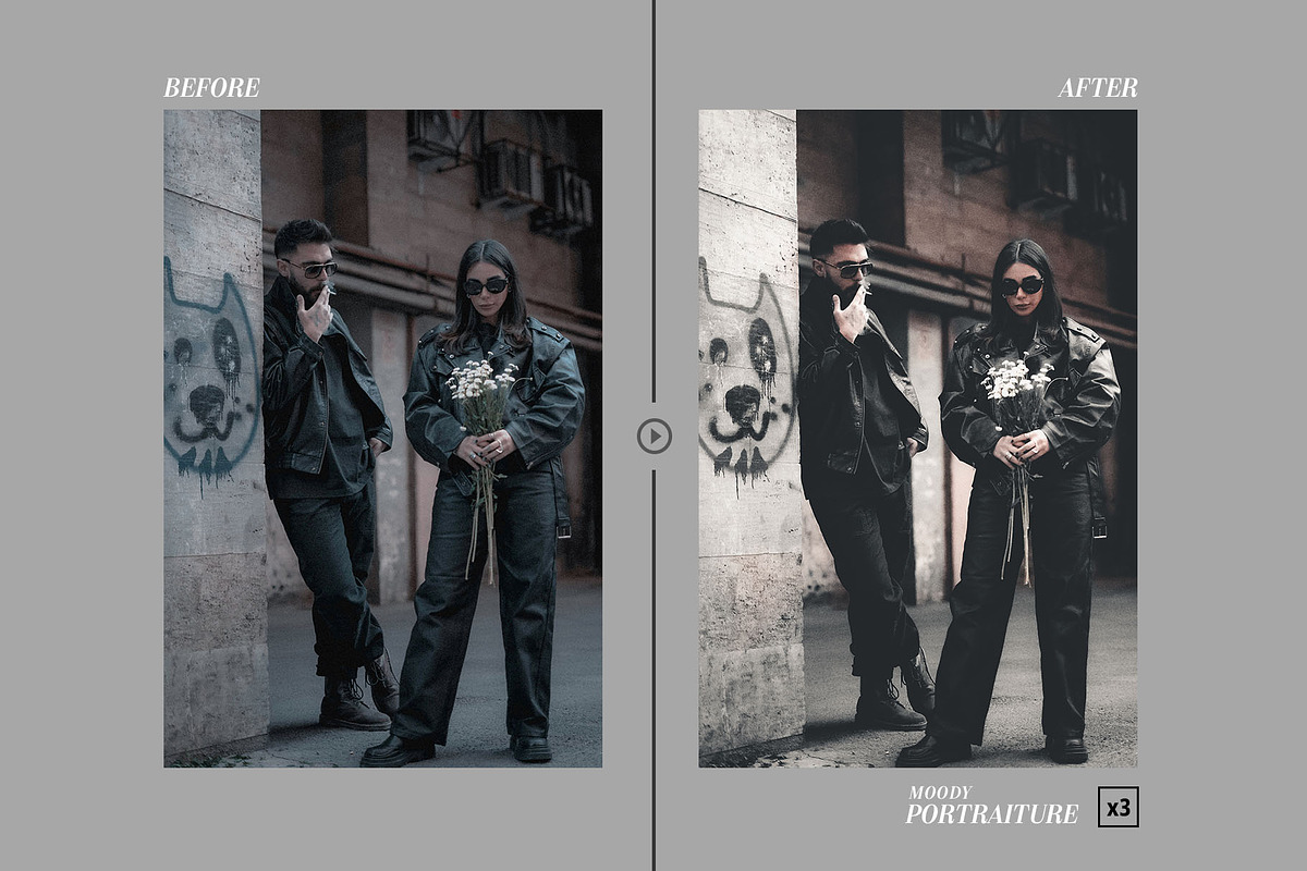 Moody Portraiture - Presets PACK, a Preset Add-On by Hydrozi Presets (Photo 8 of 10)