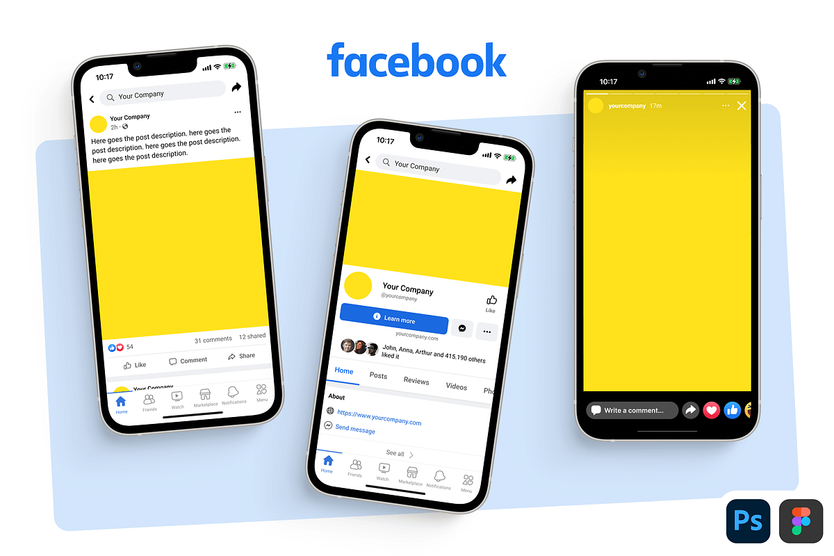 Social Media Branding Kit PSD Figma, a Social Media Template by Vitor Heinzen (Photo 26 of 33)