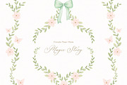 Watercolor Magic Rainbow Unicorn Set, a Decorative Illustration by Carol Lozove (Thumbnail 2 of 74)