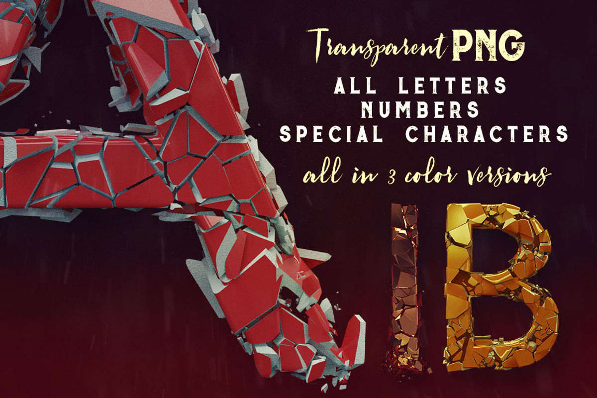 Explosion - 3D Lettering, a Graphic by MIIM