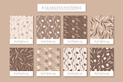 Beige Floral Patterns, a Pattern Graphic by Naiadin (Thumbnail 2 of 8)