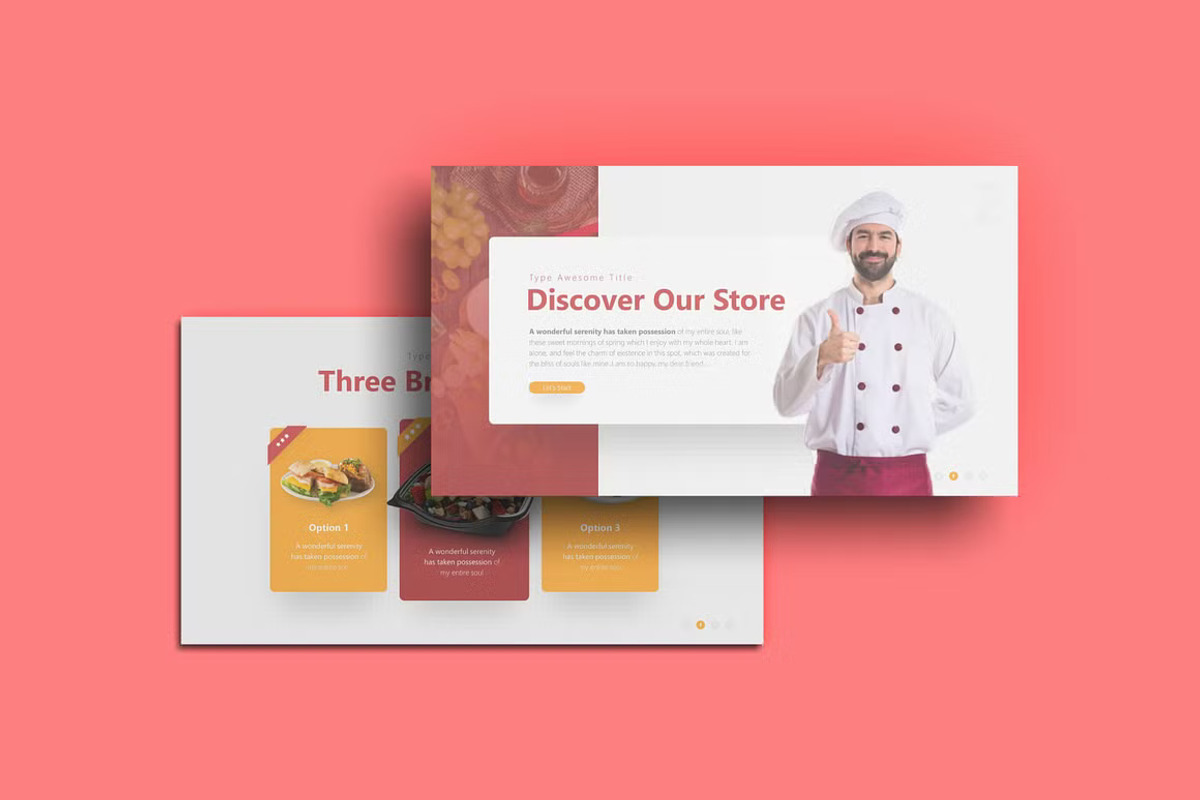 Food Theme Powerpoint Template, a Presentation Template by GearShift (Photo 4 of 7)