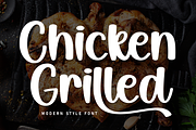 Chicken Grilled | Script Font, a Script Font by Scratchones (Thumbnail 1 of 9)