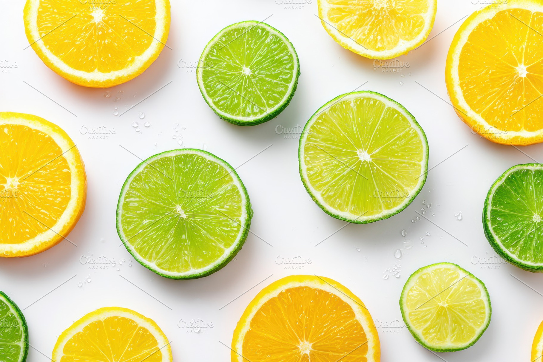 Background of sliced lime and lemon, a Food & Drink Photo by AlyaAnd