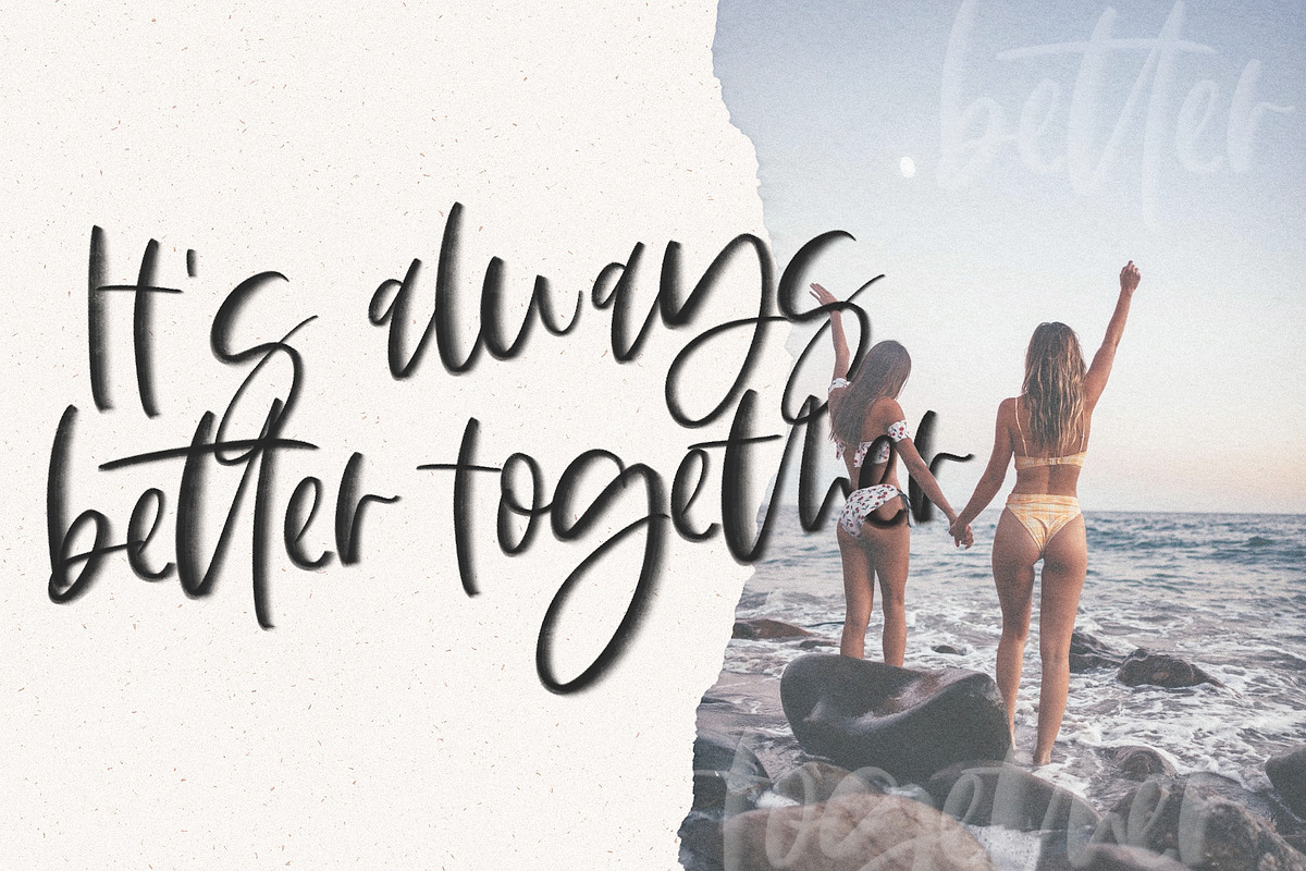 The Sunlight | SVG Script Font preview 6