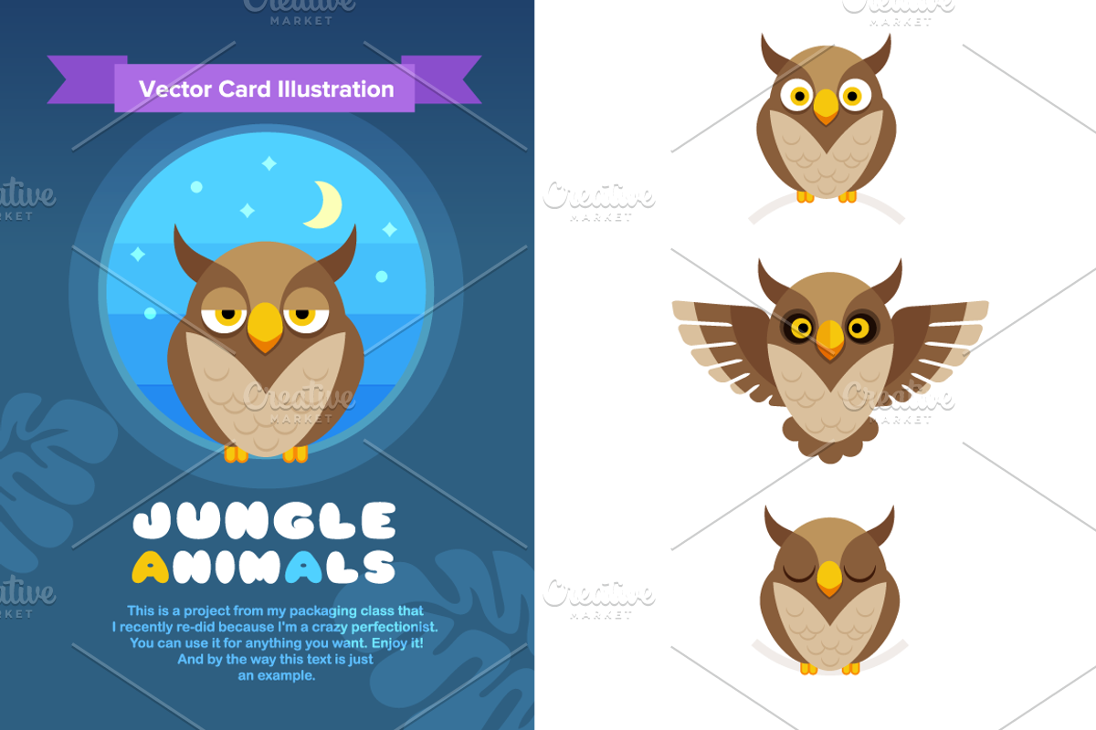 Jungle Animals Vector Illustration, an Animal Illustration by dimpo ⚡️ ART ® (Photo 3 of 5)