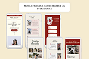 Red Velvet Canva Website Kaela UGC, a Marketing Template by AtelierDuVow (Thumbnail 4 of 10)