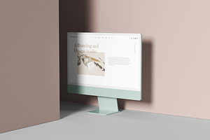 New IMac Website Mockup Set