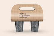 Coffee Cups Holder Mockup, a Product Mockup by graphypix (Thumbnail 1 of 4)