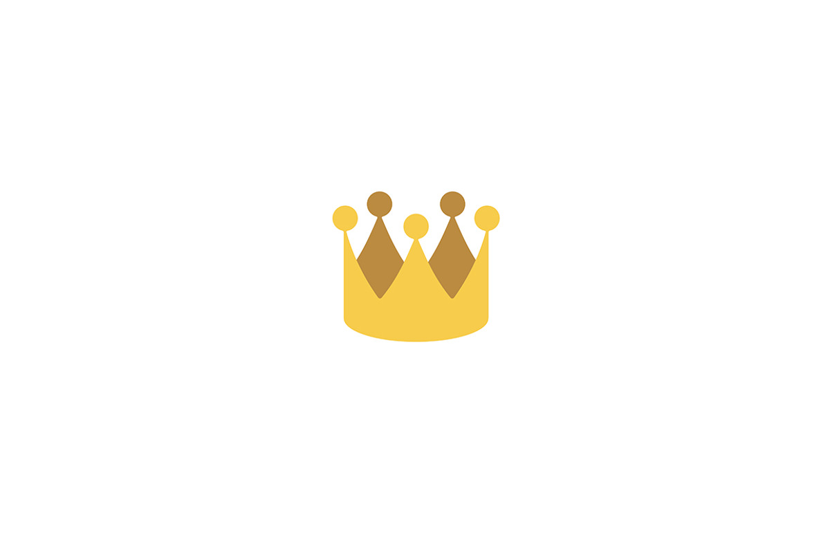 Abstract royal crown flat icon, an Icon by Flower Travelin Man