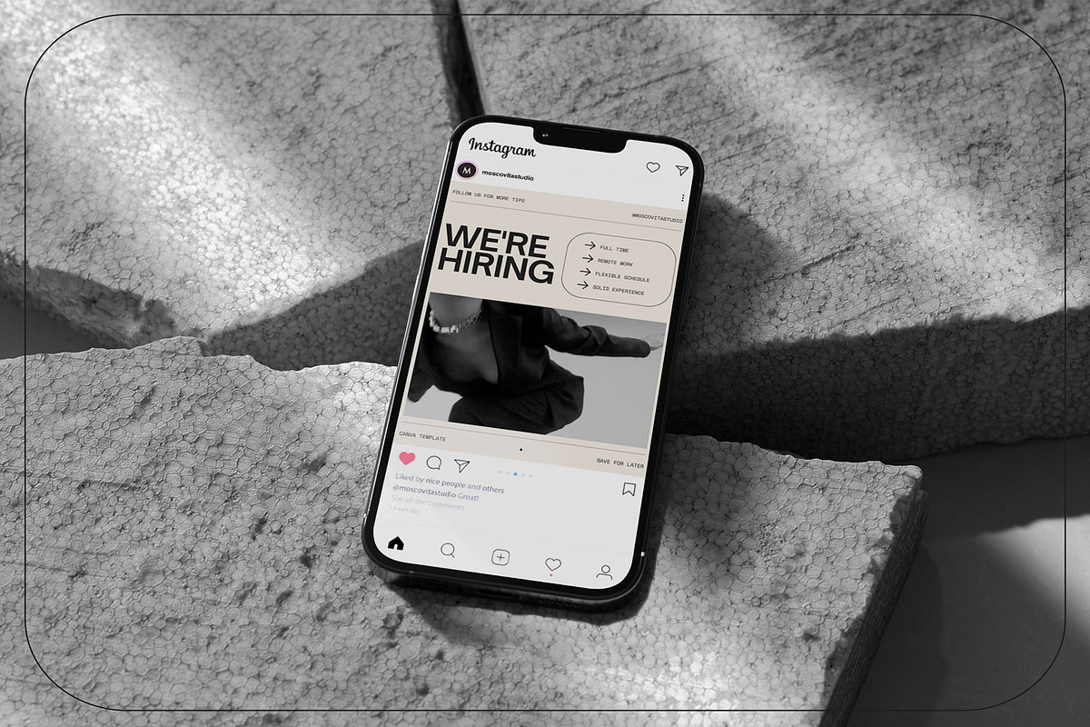 Designer Instagram Template | Canva, a Social Media Template by Moscovita Studio (Photo 8 of 12)