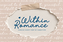 Within Romance - Cursive Script Font