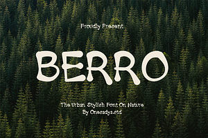 Berro – Handdrawn Display Typeface