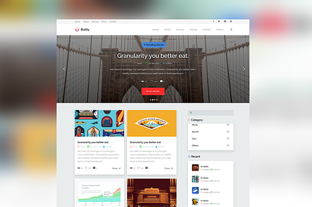  Bubly - A Pleasant WordPress Theme