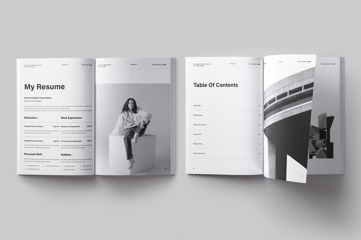 Architecture Portfolio Template, a Brochure Template by ElvinPrint (Photo 3 of 17)