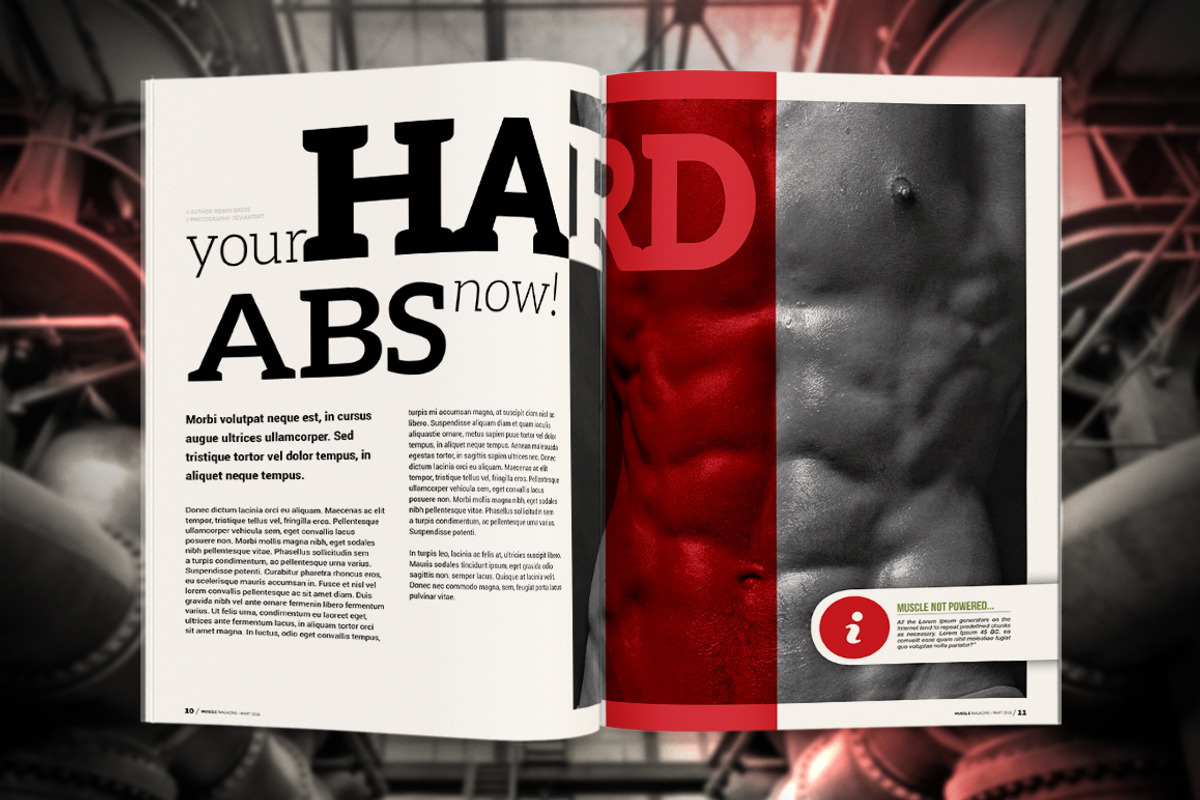 Muslce Fitness Magazine, a Magazine Template by Radomir (Photo 8 of 8)