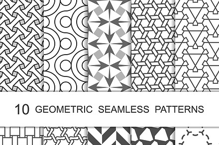 Seamless Geometric Patterns Set 7