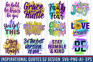 Inspirational Quotes Sublimation SVG