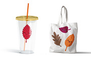Kawaii Fall Leaves, an Illustration by Huckleberry Hearts (Thumbnail 3 of 3)