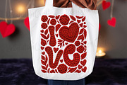 Crochet Valentines Love Floral Png, an Illustration by OK Design (Thumbnail 4 of 6)