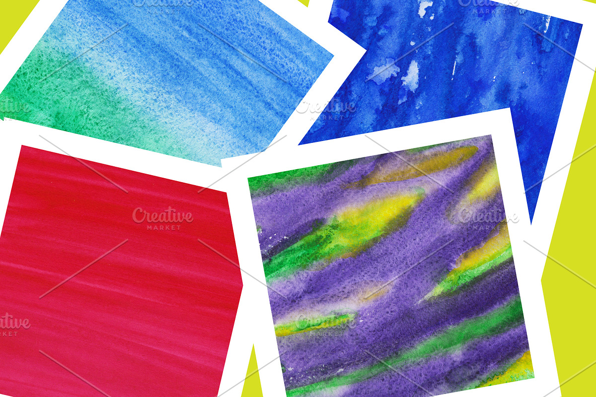 10 watercolor backgrounds. Summer, a Texture Graphic by Olgaart (Photo 3 of 5)
