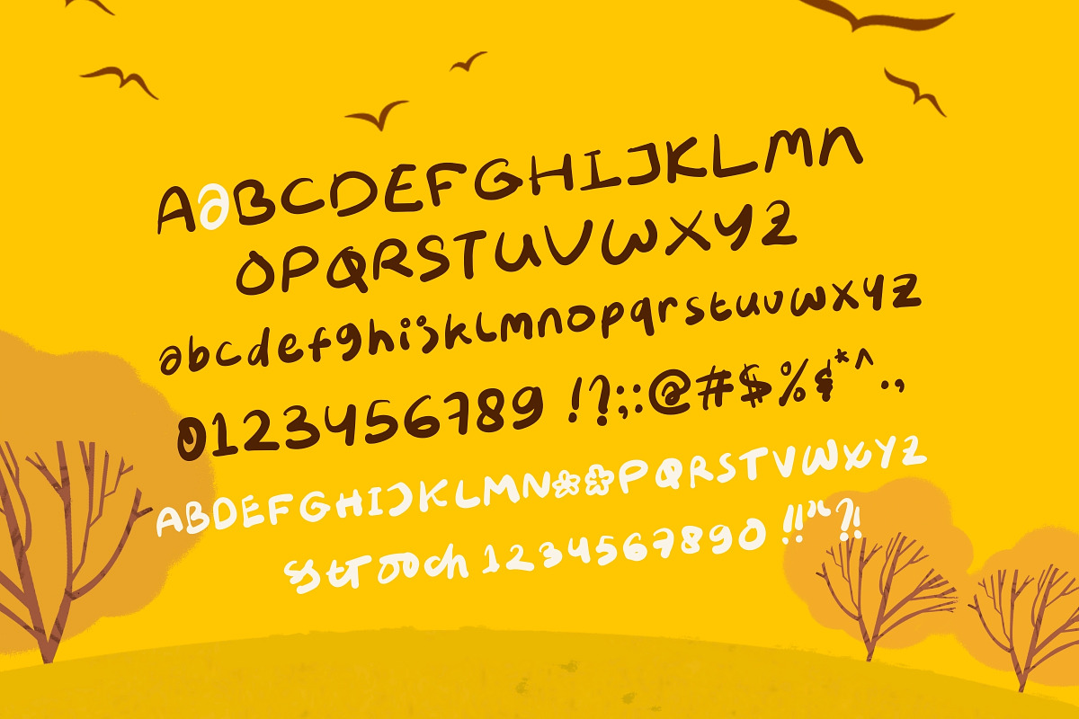 Melody Whisper Cute Handwriting, a Handwritten Font by Sloulyfe (Photo 6 of 9)