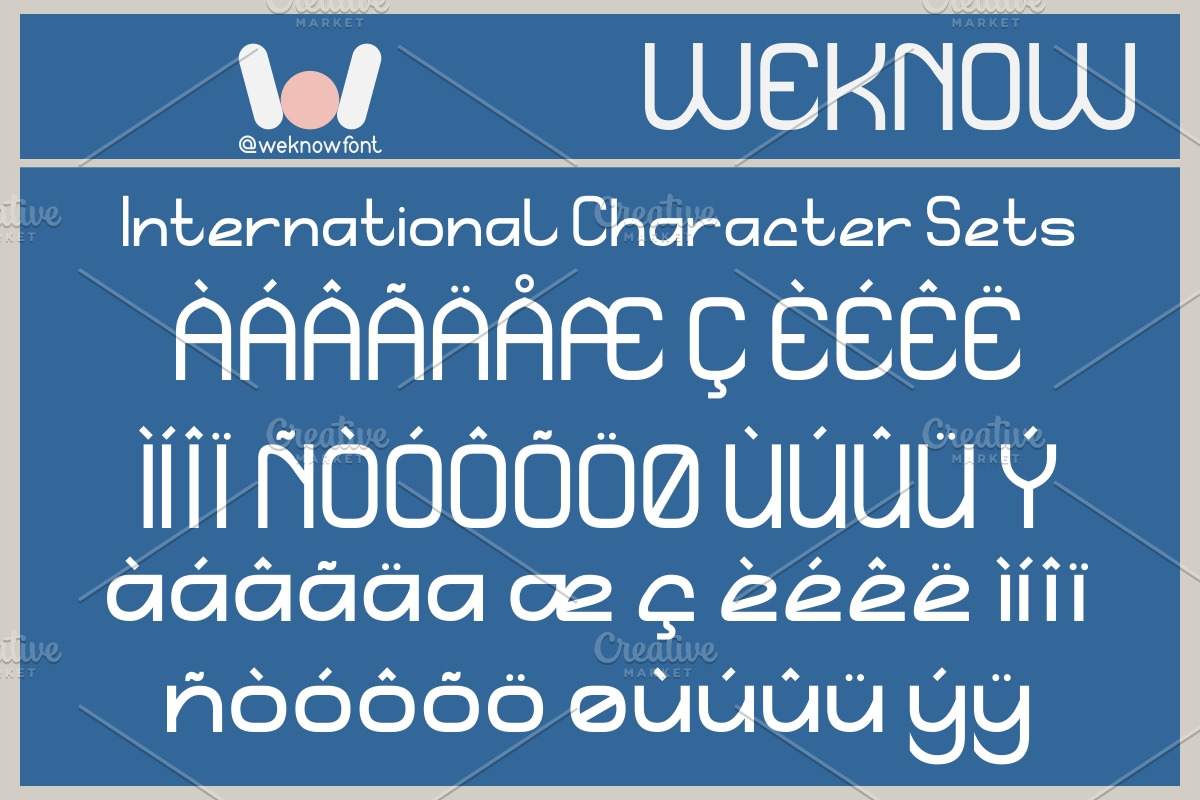 Quiet Thinker font, a Sans Serif Font by weknow (Photo 8 of 8)