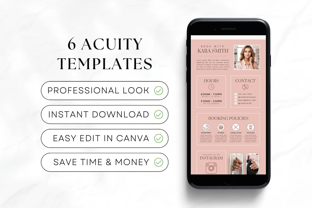 Nail Tech Acuity Scheduling • Canva, a Websites & App Template by OniriqveDesigns (Photo 6 of 8)