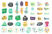 Ecology & Natural Logo Set 40+ Items, a Food Illustration by Moo Graphics (Thumbnail 2 of 3)