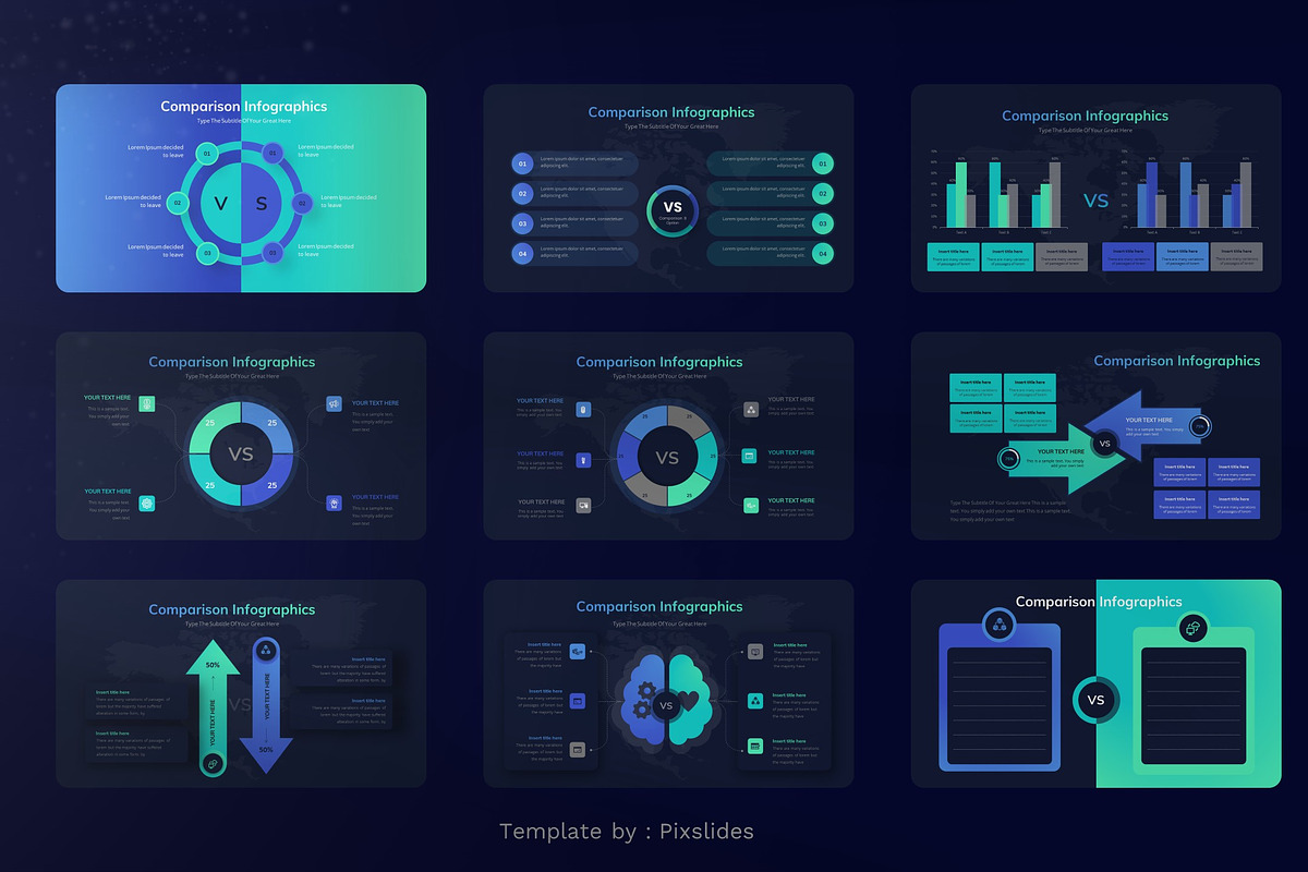 Comparison Infographic Keynote, a Presentation Template by Pixslides (Photo 3 of 7)