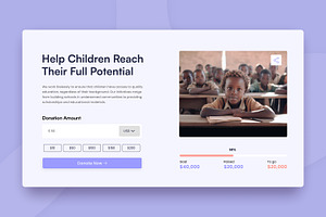 Charity Foundation Landing Page