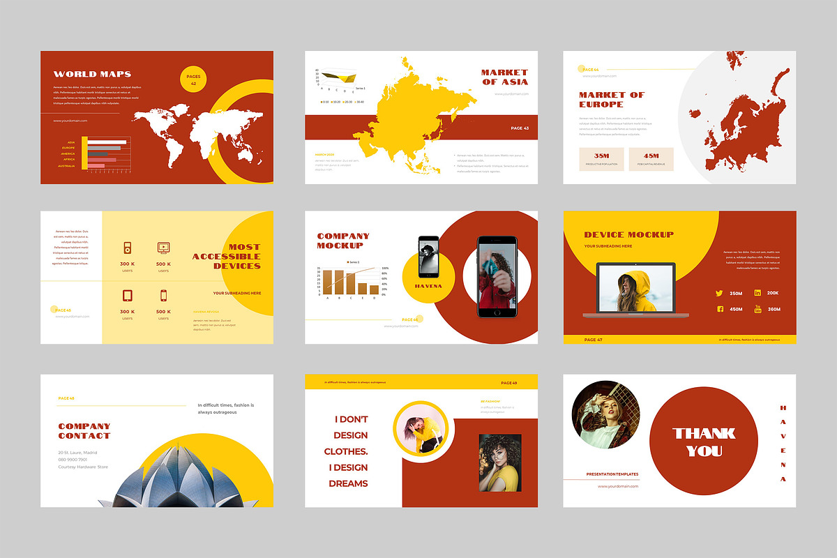 Hevana – Powerpoint Presentation, a Presentation Template by TMint Creative