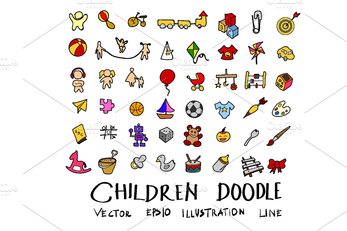 15151 in 1 Doodle Giant bundle, an Object Illustration by TKDoodle (Photo 22 of 144)