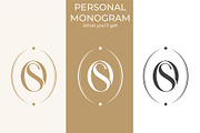 OS SO Wedding Monogram Logo, a Branding & Logo Template by LogoAV (Thumbnail 2 of 6)