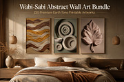Modern Wabi-Sabi Printable Wall Art, a Wallpaper Graphic by Premium Digital Templates (Thumbnail 1 of 4)