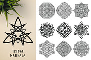 300 Vector Mandala Ornaments, a Decorative Illustration by pixaroma (Thumbnail 24 of 49)